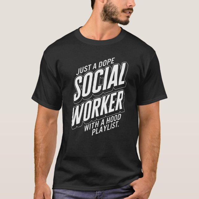 Camiseta Trabalhador Social Apenas Um Futuro Trabalhador De (Frente)