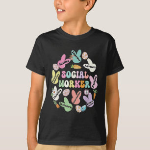 Camiseta Trabalhador Social Cony Engraçado Páscoa Hoppy Sal