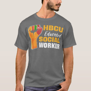 Camiseta Trabalhador Social Educado HbcuFaculdade de Histór