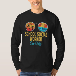 Camiseta Trabalhador Social Escolar Desempregado Feliz Dia
