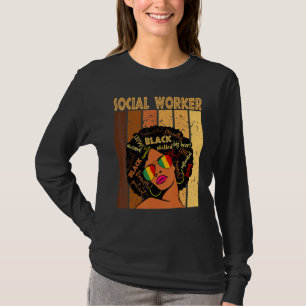 Camiseta Trabalhador Social História Afro Africana American