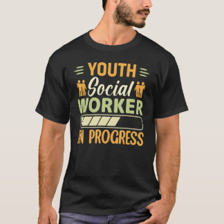 Camiseta Trabalhador Social Jovem Em Curso Trabalhador Soci