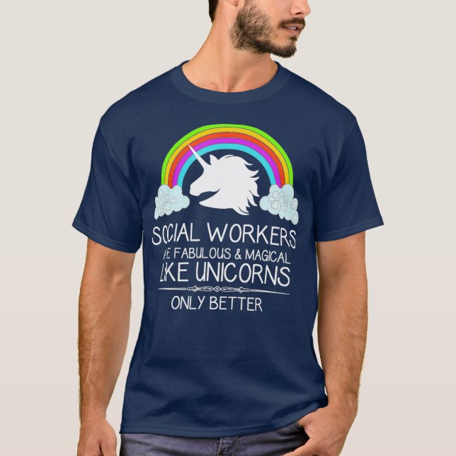 Camiseta Trabalhador Social Oferece Funcionários Sociais Sã (Frente)