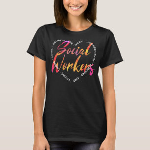 Camiseta Trabalhador Social Trabalhador de Caseworker Servi