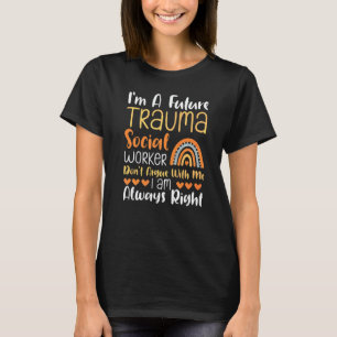 Camiseta Trabalhador Social Trauma Futuro Ocupação Mental