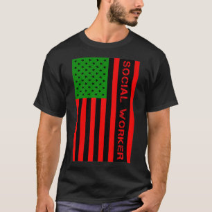 Camiseta Trabalhador Social UNIA Sinalizador Pan-Africano A