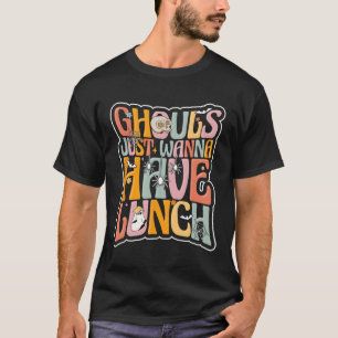 Camiseta Trabalhadora da Cafeteria Escolar de Volta às Aula