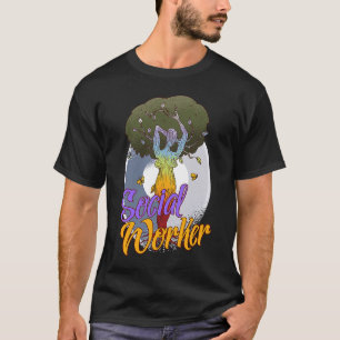 Camiseta Trabalhadora de Assistência Social Mulheres Senhor