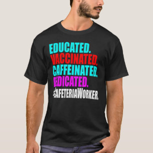 Camiseta Trabalhadora De Cafeteria De Almoço Educada
