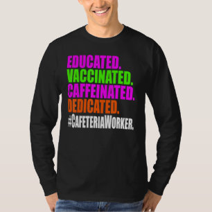 Camiseta Trabalhadora De Cafeteria De Almoço Educada