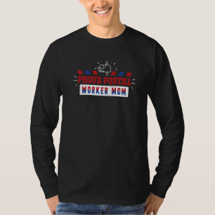 Camiseta Trabalhadora de Correios Orgulheira Mãe Corretor d