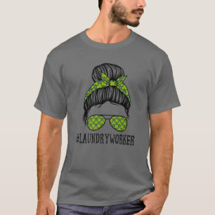 Camiseta Trabalhadora de lavanderia Dia de São Patrício S