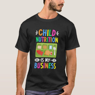 Camiseta Trabalhadora de Nutrição Infantil na Cantina Escol
