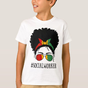 Camiseta Trabalhadora Social Africana Mulheres Negras Mensa