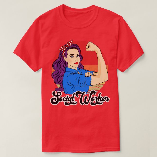 Camiseta Trabalhadora Social Mulher Presente Vintage Casewo (Frente do Design)