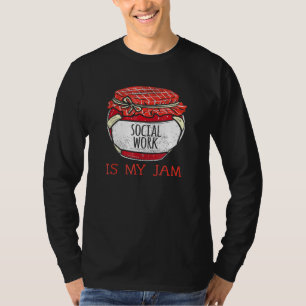 Camiseta Trabalhadoras sociais divertidas Mencionam trabalh