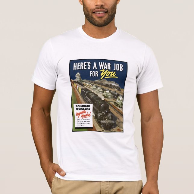 Camiseta Trabalhadores da estrada de ferro urgente (Frente)