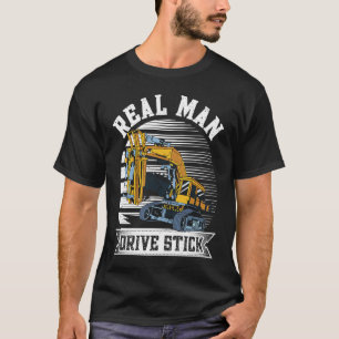 Camiseta Trabalhadores da Real Man Drive Stick Construction