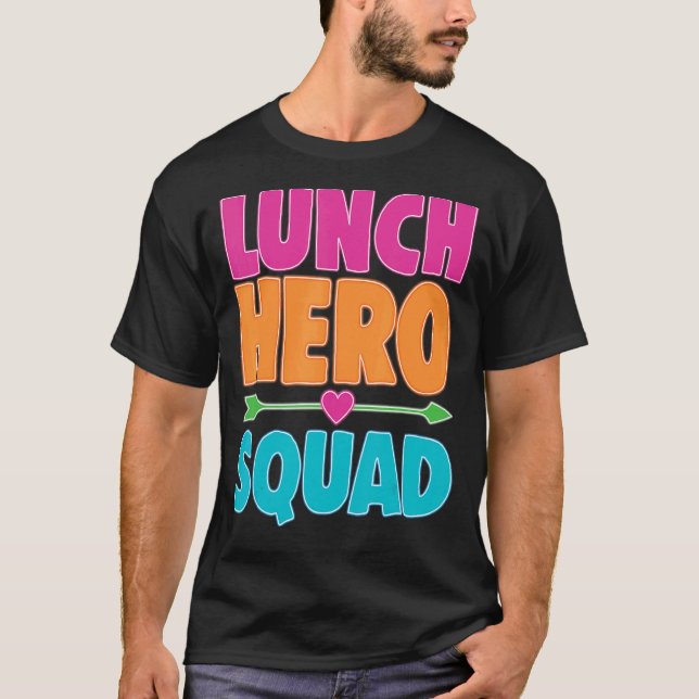 Camiseta Trabalhadores de cantinas de hero Squad na escola  (Frente)