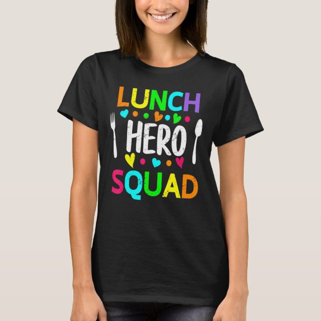 Camiseta Trabalhadores de cantinas de hero Squad no almoço  (Frente)