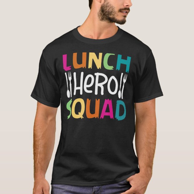 Camiseta Trabalhadores de cantinas de hero Squad no almoço  (Frente)