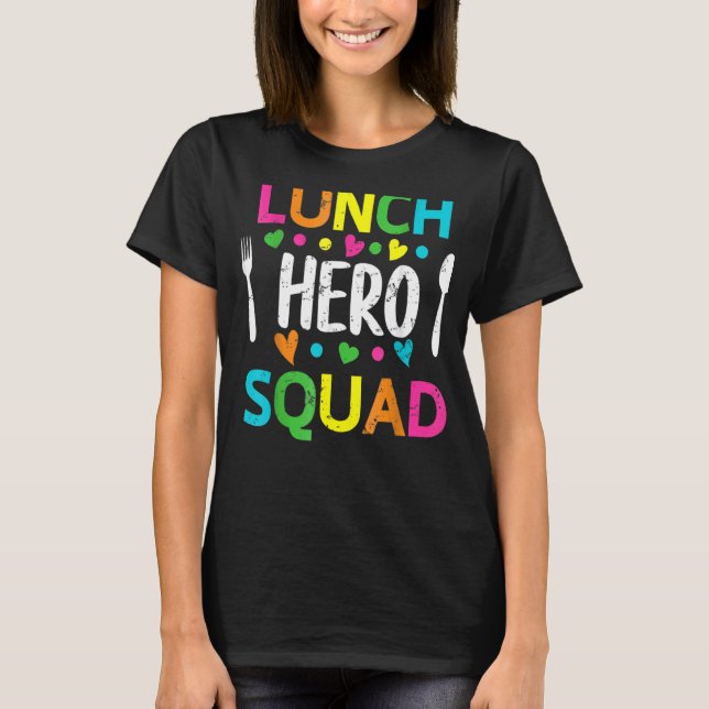 Camiseta Trabalhadores de cantinas de hero Squad no almoço  (Frente)
