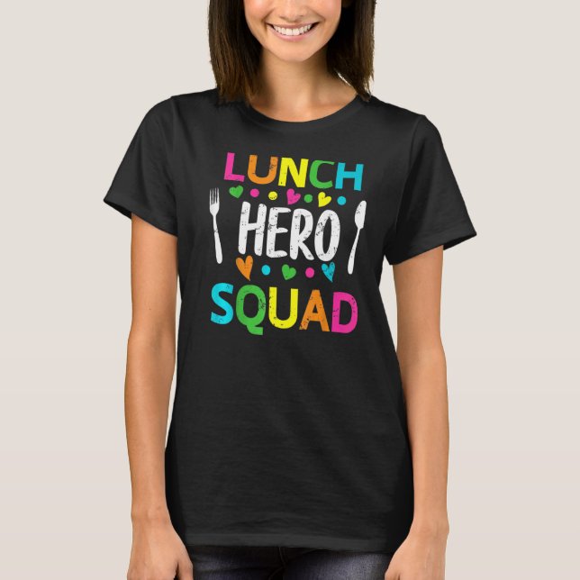 Camiseta Trabalhadores de cantinas de hero Squad no almoço  (Frente)