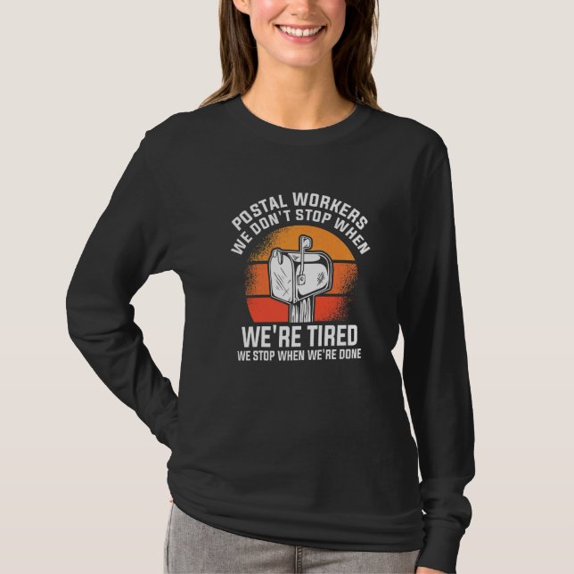 Camiseta Trabalhadores dos Correios Não Paramos Quando Esta (Frente)