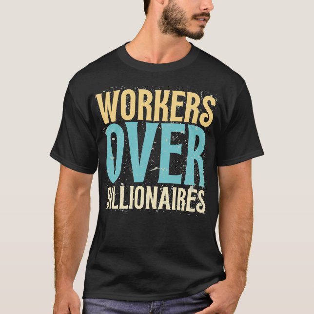 Camiseta Trabalhadores Sobre Bilionários - Dito Divertido R (Frente)