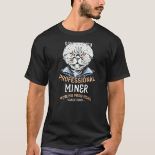 Camiseta Trabalhando em casa Mineiro Profissional de Minera
