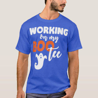 Camiseta Trabalhando no meu Bootee Halloween Glutes Gift P