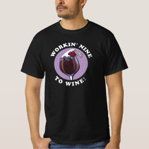 Camiseta Trabalhando Nove Para Vinho Cotação Vinhos