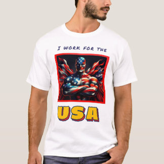 Camiseta Trabalhando para os EUA