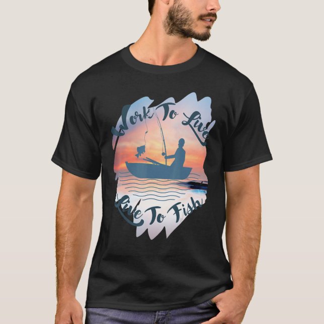 Camiseta Trabalhar Para Viver O Peixe A Viver (Frente)