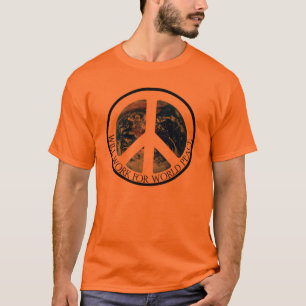 CAMISETA TRABALHARÁ PARA A PAZ DE MUNDO V.1