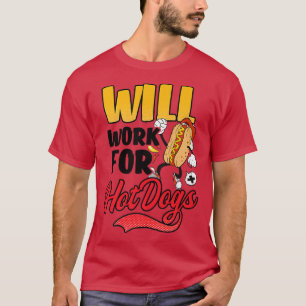 Camiseta Trabalhará Para Cães Quentes Design