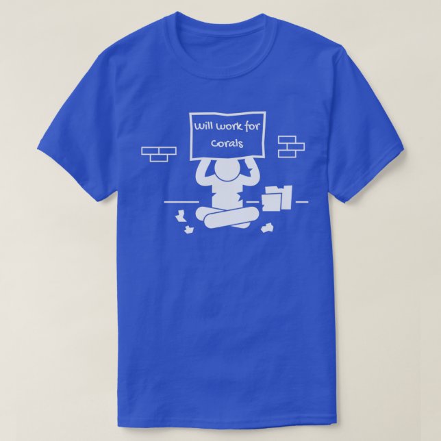 Camiseta Trabalhará para Coral (Frente do Design)