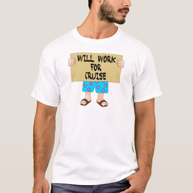 Camiseta Trabalhará para o cruzeiro (Frente)