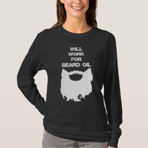 Camiseta Trabalhará por Óleo de Barba Homem Barbudo