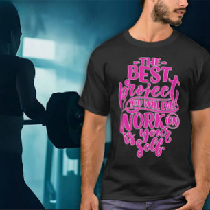 Camiseta Trabalhe em Si Exercício Masculino