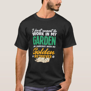 Camiseta Trabalhe No Meu Jardim Paisagista Retriever Dourad