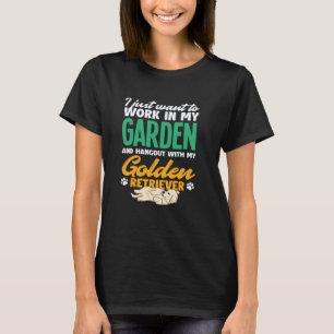 Camiseta Trabalhe No Meu Jardim Paisagista Retriever Dourad