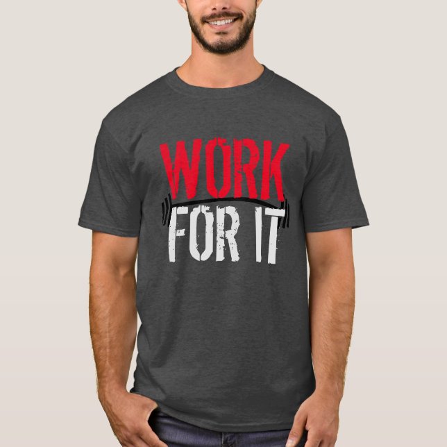 Camiseta Trabalhe Por Isso Academia e Motivação Fitness (Frente)