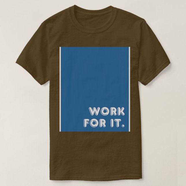 Camiseta Trabalho Azul Para Ele (Frente do Design)