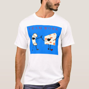Camiseta trabalho da equipe