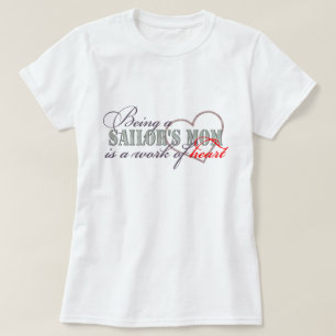 Camiseta Trabalho da mamã do marinheiro do coração
