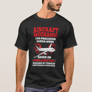 Camiseta Trabalho de adivinhação de precisão de mecânico de