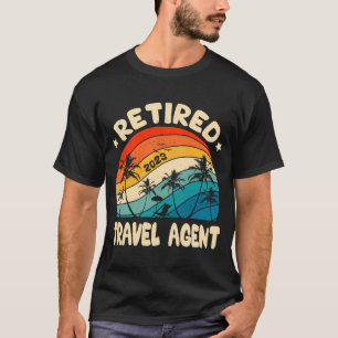 Camiseta Trabalho de aposentadoria do agente de Viagem retr