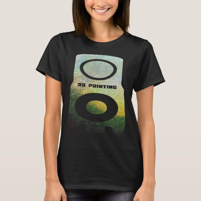 Camiseta trabalho de arte 1 de hot end para impressora 3D (Frente)