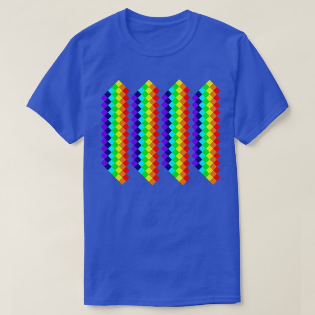 Camiseta Trabalho de arte arco-íris (Frente do Design)